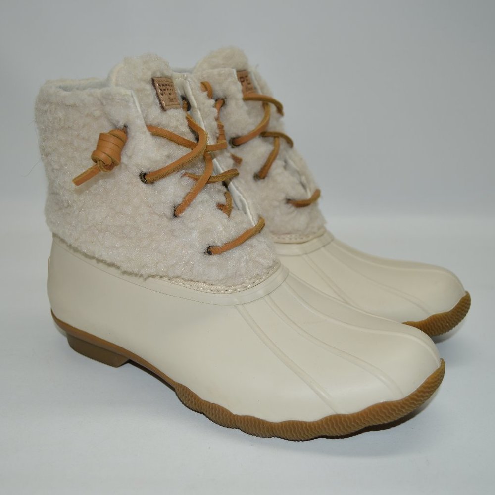 Sperry 3M Thinsulate 200g Ivory Sherpa Duck Boots